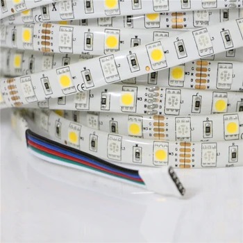 Super-Luminos 5M SMD5050 RGBW / RGBWW Benzi cu LED-uri de lumină 12V 60LEDs/m 300LEDs rezistent la apa / Non-rezistent la apa 5050 Banda de LED-uri de iluminat
