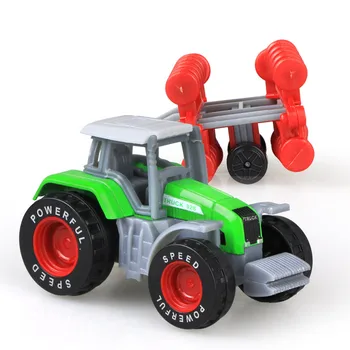 COOLPLAY 4buc/set Aliaj de Inginerie Auto Tractor Model de Jucărie Vehicule Agricole Centura Băiat Jucărie Model de Masina de Zi pentru Copii Cadouri