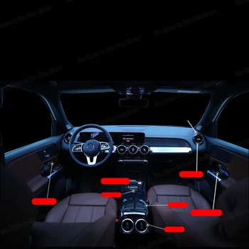 Lsrtw2017 Fibra de Carbon Auto Cotiera Acoperi Fereastra de Control de Blocare Tapiterie Maneta schimbătorului de Cap pentru Mercedes Benz Glb 200 2019 2020 2021 X247