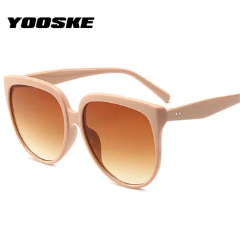 YOOSKE Femei ochelari de Soare Ochi de Pisica Lux, Supradimensionate, Ochelari de Soare Retro Design de Brand Mare Cadru Doamna UV400 Ochelari