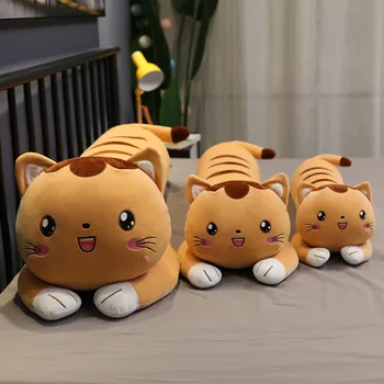 1 buc 80/100CM Animale Drăguț Pisica Hamster Mult Pernă de Pluș Jucării Minunat Moale Umplute de Dormit Perna de Păpuși pentru Copii Fete Cadouri