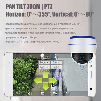 Iubirea Interioară 5MP HD Dome PTZ Camera IP WIFI Audio Microfon Wireless Rețea de Supraveghere Video Cam SD Slot Zoom Optic 5x