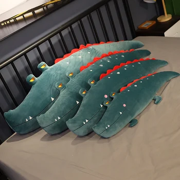 Fierbinte Minunat 1 buc 80-150cm Dimensiuni Mari de Crocodil de Pluș Jucarii Moale și de Pluș Animale Desene animate de Perna Pat Somn Perna Copii Fete Prezent
