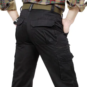De înaltă Calitate Militar Cargo Pantaloni pentru Barbati Brand Bumbac de Luptă Multi-buzunar Uza de Muncă Pantaloni Drepte Tactice pantaloni sex Masculin 30-44