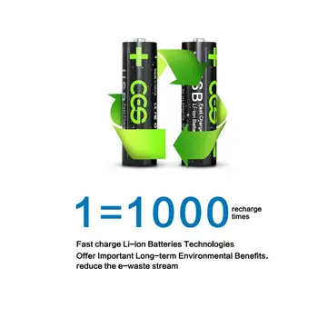 1.5 V AAA baterie reîncărcabilă litiu li-ion 1100mwh baterie 1.5 V AA baterie 2775mwh baterie