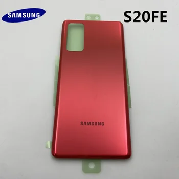 Original Spate din Sticla Pentru SAMSUNG Galaxy S20 FE (Fan Edition) 4G/5G Spate Baterie Capac de Sticlă Ușa din Spate Locuințe Caz de Înlocuire