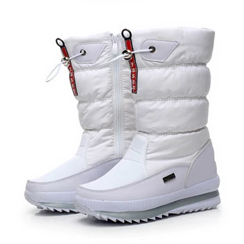 Femei Pantofi De Iarna De La Jumătatea Vițel Cizme Pentru Femei Cizme De Zăpadă Blană Cald Papuceii De Pluș Branț Doamnelor Impermeabil Pană Pantofi Platforma 2020