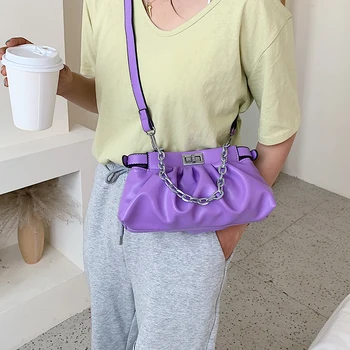 Culoare solidă Cutat Tote sac de Vară 2020 Nou de Înaltă calitate din Piele pentru Femei Geantă de mână de Designer de Mare capacitate, Umăr Geanta Messenger