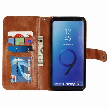 Piele Flip case pentru Samsung Galaxy S8 S9 S10 S20 Ultra Plus Nota 8 9 10 A5 2017 2018 Magnetic Portofel Capacul suportului Sloturi pentru Carduri