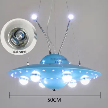 Pandantiv lampă cu LED-uri de OZN-uri de Desene animate pentru Copii dormitor, Cameră de băieți dormitor lumini LED 31W - 40W Idei Farfurie Zburătoare Droplight 110V - 240V