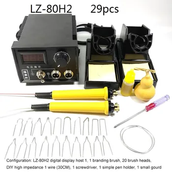 60W AC 220V afisaj Digital pe Lemne ciocane de Lipit Meserii Instrumente Pyrography Pen Mașină Kit Set cu UE Adaptor de Lipit