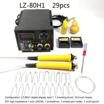 60W AC 220V afisaj Digital pe Lemne ciocane de Lipit Meserii Instrumente Pyrography Pen Mașină Kit Set cu UE Adaptor de Lipit