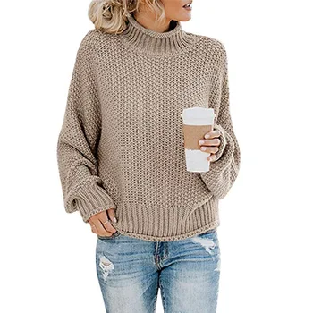 Pulover de iarna încălzirea femei femlale fata haina de sus 2020 toamna/iarna noi tricotaje femei linie groasă roling pulover femei