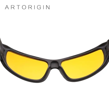Brand ARTORIGIN Vânzare Fierbinte de Conducere de Noapte ochelari Anti-Orbire Ochelari Pentru Conducere de Siguranță ochelari de Soare Galben Lentile de Ochelari de vedere de Noapte