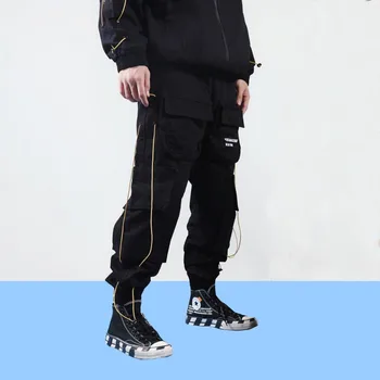 2019 Harajuku Pantaloni Joggers Streetwear Oameni, Hip, Hip, Cargo Pant Buzunare Moda Vara Sweatpant Piesa Pantaloni Hipster Harem Pant