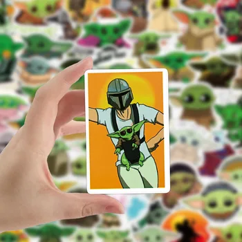 50/100BUC Scrapbooking Material Copil Yoda Anime Cărucior de Bagaje Autocolante Jucarii Star Wars Figuras Autocolante Cadouri de Ziua de nastere a Copilului