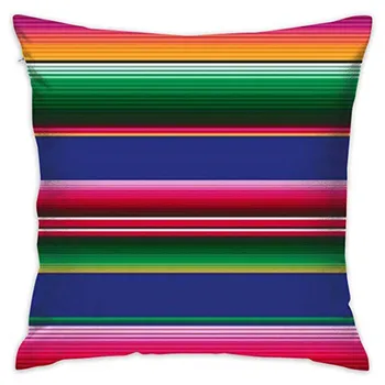 Decorative Pernă Acoperă-Pătrat în aer liber, Pernă Acoperă 18 X 18 fețe de Pernă de Canapea Dormitor Mașină - Roman Colorate Mexican B