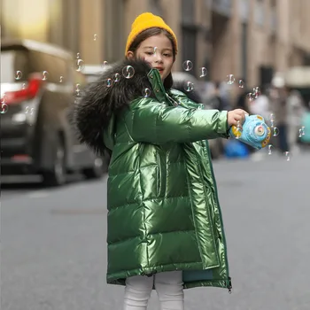 -30 Iarna Rus Snowsuit 2020 Fete Alb Rață Jos Jacheta Impermeabil În Aer Liber Cu Gluga Baieti Copii Hanorac Îmbrăcăminte
