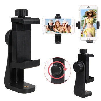 Rotativ la 360° Clip Titularul de telefon mobil pentru a trage video de Puternic Multi-Platforma de Difuzare în Direct Suportul pentru trepied Selfie stick