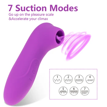 7 Moduri de Clitoridian Biberon Suge Vibratorul Magnetic Reîncărcabilă Clit Sucker Vagin Stimulator Oral Lins Jucarii Sexuale pentru Femei