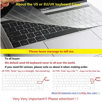 Cristal Laptop Hard Shell Caz Keyboard Cover+Praf Pulg Pentru 2020 Macbook Pro Retina Atingeți Bara de IDENTITATE Aer 11 12 13 15 16 inch A2179