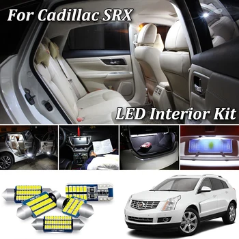 Alb Canbus led-uri Auto de interior Kit de lumina Pentru Cadillac SRX led interior Hartă Dom Portbagaj de Înmatriculare lumini (2004-2016)
