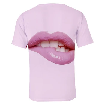 Imprimare 3d Funny Pink Sexy Buze Drăguț Moda Hip Hop Barbati Femei cu Fermoar, Hanorace Jachete Sport cu Maneca Lunga 3D Jachete cu Glugă Topuri