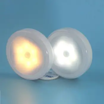 6 LED Wireless PIR Auto Senzor de Mișcare Infraroșu, Lumina de Noapte Automat corpul Uman, simțind Cabinet Scara Baie Lămpi