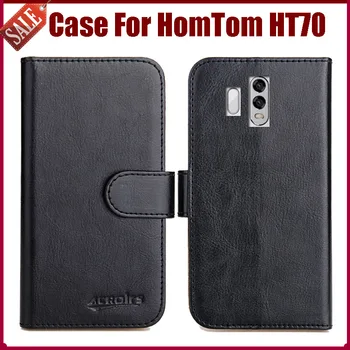 Vânzare Fierbinte! HomTom HT70 Caz Nou de Sosire 6 Culori de Înaltă Calitate, Piele Flip Protective Cover Telefon Pentru HomTom HT70 Caz