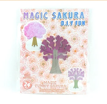 2019 9Hx8Wcm Artificiale, Hârtie de Copaci Sakura Magie în Creștere Copac Japonia Desktop Cherry Blossom Educative copii Copii Jucarii Pentru Copii