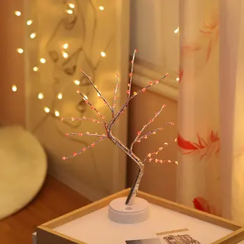 1 buc USB Foc Copac de Lumină Sârmă de Cupru de Masă Lămpi LED Lumina de Noapte Pentru Casa Dormitor Petrecere de Nunta, Bar Decor de Crăciun
