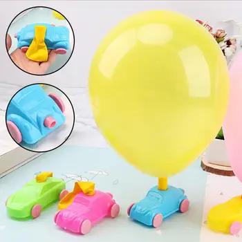 3Pcs Portabil DIY Masina Balon Amuzante Jucarii pentru Copii Experiment Educațional Echipamente Balon Recul Mașină de Jucărie pentru Copii