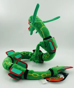 Cadou de crăciun 80cm Verde Rayquaza Dragon de Pluș Jucarii Papusa Moale Animale de Pluș Jucărie de Pluș Cadou pentru Copii