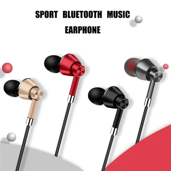 2 buc Căști Bluetooth Wireless Headset Stereo Magnetic Sport Căști cu Microfon de casti Handfree MP3 Player