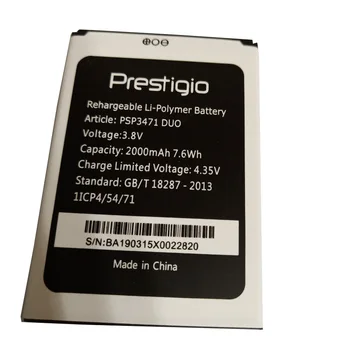 Pentru Prestigio PSP3471 DUO Baterie PSP 3471 Wize T3 Baterie Noua de 2000 mAh de Înlocuire Telefon Mobil