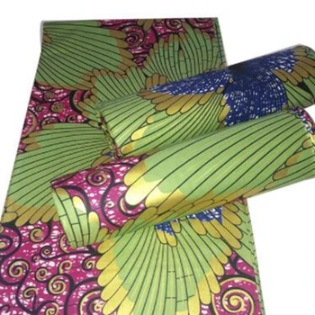 De Vânzare la cald din Africa de Aur Ceara Tesaturi Bumbac African Print Ceara Ankara Aur Ceara Veritabil pentru Femei Rochie de 6 yarzi
