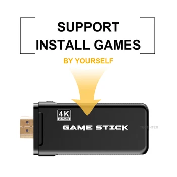 4K Video, Consolă de jocuri 64GB 2.4 G Dublu Controler Wireless Gamepad Suport PS1 Clasic Retro Joc Consola Compatibil HDMI Ieșire