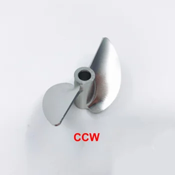 1buc CW/CCW 2-blade Propeller CNC din Aliaj de Aluminiu 45mm Diametru Recuzită 4,76 mm Gaura 1.9 Teren de Paddle pentru Barci RC Model DIY Piese