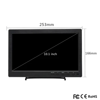 10.1 Inch IPS Touch screen Monitor Portabil HD 1280x800 Ecran Color cu AV/VGA/HDMI/USB pentru PC-ul de Securitate CCTV aparat de Fotografiat