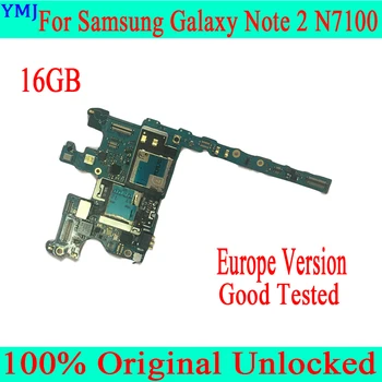 UE Versiunea pentru Samsung Galaxy Note 2 N7100 Placa de baza, Original, deblocat pentru Samsung Nota 2 N7100 Placa de baza,Transport Gratuit