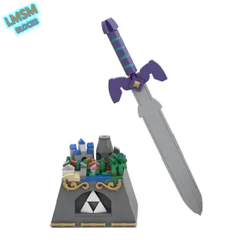 Hyrule Joc Castel technic The Legend of Zelda - Mini Hailar Scena Blocuri Maestru de sabie, armă Cărămizi Constructor Jucarii