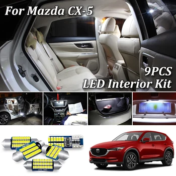 9X Alb Canbus led-uri Auto lumini de interior Kit pentru anul 2013 2016 2017 2018 2019 2020 Mazda CX-5 CX5 led lumini de interior