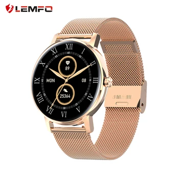 LEMFO L01 Ceas Inteligent Femei 390*390 Full Touch Ecran Amoled Bluetooth Apeluri Monitor de Ritm Cardiac Smartwatch Oameni pentru Android iOS