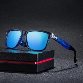 Polarizat ochelari de Soare Spuare Oglindă Vara UV400 Design de Brand Oameni Driver Nuante de sex Masculin Epocă Ochelari de Soare Pentru Barbati Oculos De Sol
