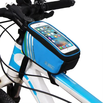 Bicicleta Husă Telefon Mobil 5.7 Inch Ecran Tactil de Sus Cadru Tub Sac de Depozitare husă Pentru Telefon de Ciclism MTB Biciclete Rutier