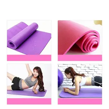 183 x 61 x 0.8 cm 8mm Covorașe de Yoga, Echipamente de Fitness BNR Yoga Mat sală de Gimnastică Exercițiu Perna Non-alunecare de Interior Pilates Body-Building Pad