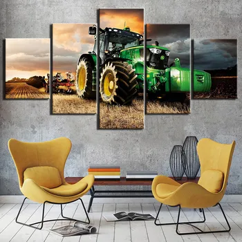 Panza pictura 5 piesă de artă tractor HD tipărite Arta de perete decor acasă panza pictura imagine printuri transport gratuit F2620