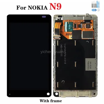 Original LCD Pentru NOKIA N9 LCD AMOLED Touch Screen Digitizer Asamblare 3.9