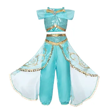 Fete Lampa lui Aladdin Belly Dance Costume Cosplay Fete Printesa Rochii de Crăciun pentru Copii de Halloween Haine Pentru Copii