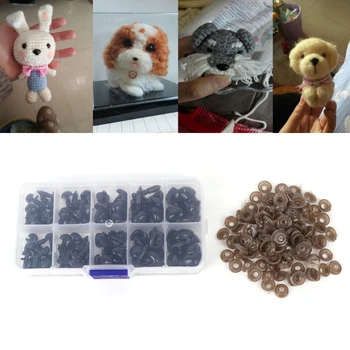2017 100buc Plastic Triunghi de Siguranță Nas Papusa Jucării de Pluș Animale Împăiate Face DIY NOV6_15